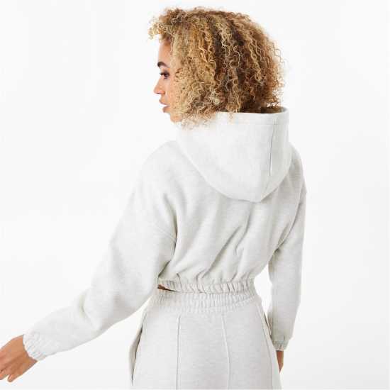 Everlast Cropped Hoody Womens Бял Марл Дамски суичъри и блузи с качулки