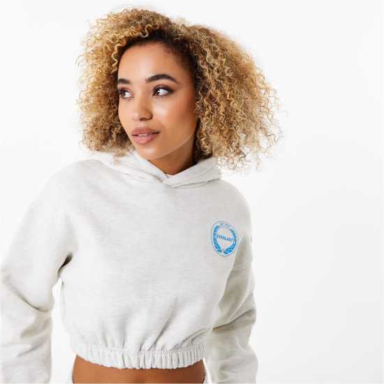Everlast Cropped Hoody Womens Бял Марл Дамски суичъри и блузи с качулки