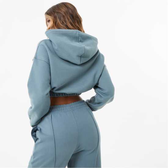 Everlast Cropped Hoody Womens Акула Син Дамски суичъри и блузи с качулки