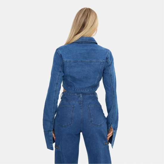 Дънково Яке Cropped Denim Jacket Дънково Яке Cropped Denim Jacket