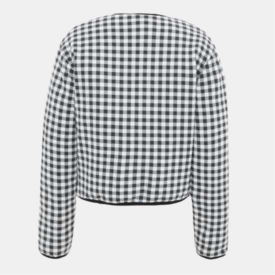 Gingham Tie Detail Jacket  