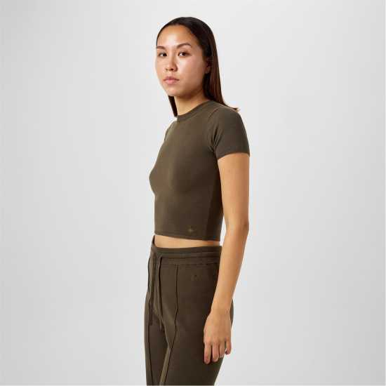 Jack Wills Knitted Baby Top Хаки Дамски пуловери и жилетки