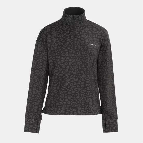 La Gear Half Zip Sweatshirt Womens Black La Gear Half Zip Sweatshirt Womens Black