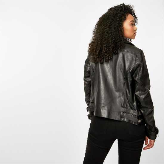 Biba Мотоциклетно Яке Leather Biker Jacket  Дамски якета и палта