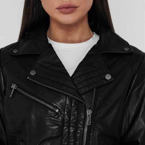 Biba Мотоциклетно Яке Leather Biker Jacket  Дамски якета и палта
