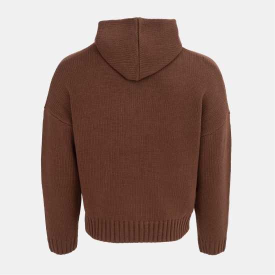 Miso Bow Knit Hood Ld54 Brown 