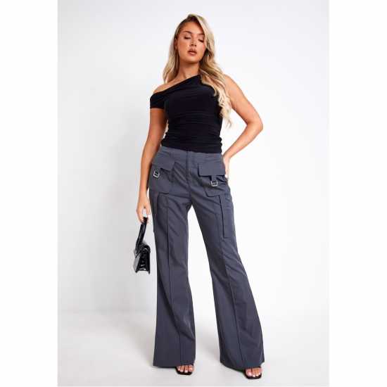 Missy Empire Super Soft Off The Shoulder Top Черно Дамски тениски с яка