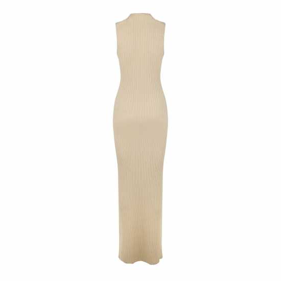 Jack Wills High Neck Ribbed Maxi Dress  Дамски пуловери и жилетки