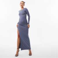 Slit Maxi Dress Folkstone Grey Дамски поли и рокли