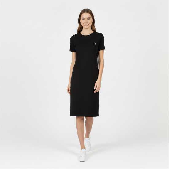 Jack Wills Goodrington Side Stripe Ringer Mini Dress Черно Jack Wills Goodrington Side Stripe Ringer Mini Dress Черно