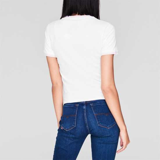 Дамски тениски и фланелки Ключодържател Jack Wills Trinkey Ringer T-Shirt Бяло Ключодържател Jack Wills Trinkey Ringer T-Shirt Бяло Дамски тениски и фланелки