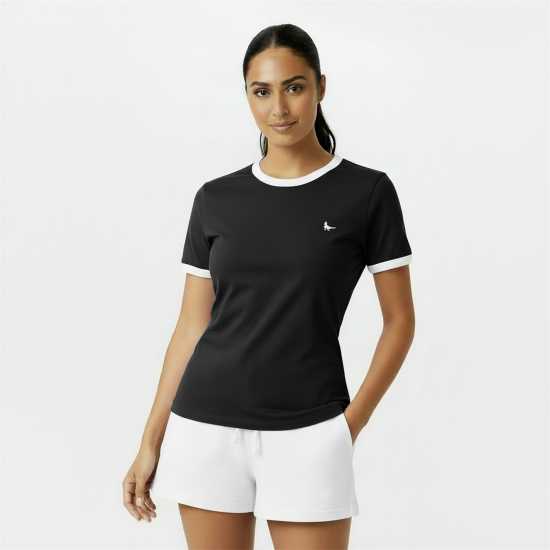 Ключодържател Jack Wills Trinkey Ringer T-Shirt Черно 