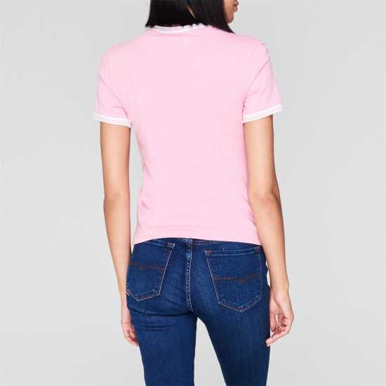 Дамски тениски и фланелки Ключодържател Jack Wills Trinkey Ringer T-Shirt Розово Ключодържател Jack Wills Trinkey Ringer T-Shirt Розово Дамски тениски и фланелки