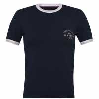 Ключодържател Jack Wills Trinkey Ringer T-Shirt Navy Дамски тениски и фланелки