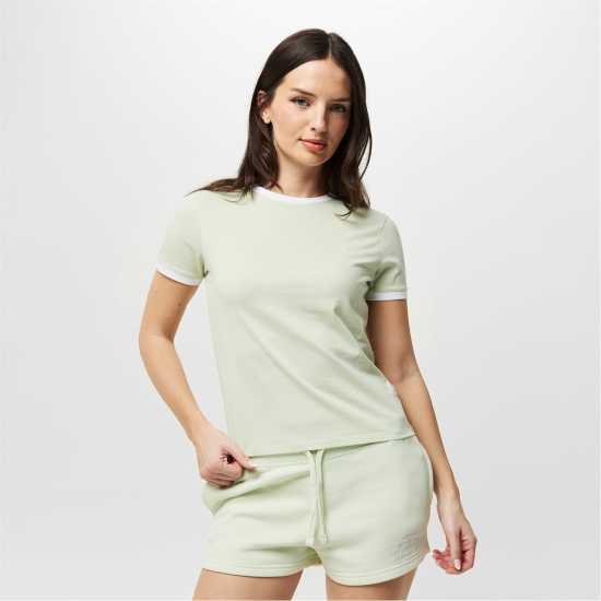 Дамски тениски и фланелки Ключодържател Jack Wills Trinkey Ringer T-Shirt Морско стъкло Ключодържател Jack Wills Trinkey Ringer T-Shirt Морско стъкло Дамски тениски и фланелки
