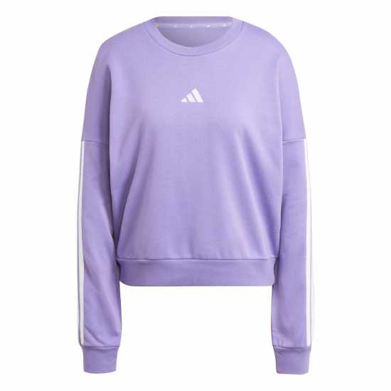 adidas Essentials 3-Stripes French Terry Sweatshirt Womens Adidas Essentials 3-Stripes French Terry Sweatshirt Womens