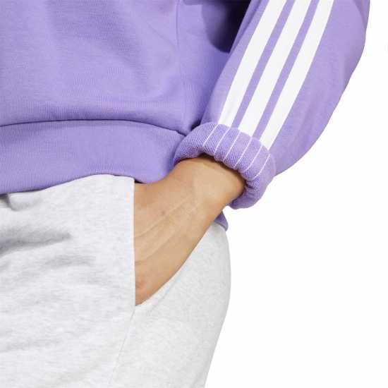 adidas Essentials 3-Stripes French Terry Sweatshirt Womens Adidas Essentials 3-Stripes French Terry Sweatshirt Womens
