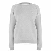 Jack Wills Astbury Raglan Crew Sweatshirt Grey Marl Дамски суичъри и блузи с качулки