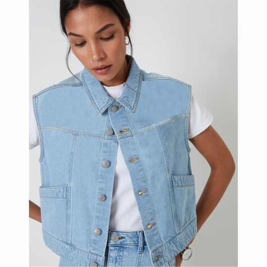Threadbare Lucky Denim Structured Fit Jacket Светло перо Threadbare Lucky Denim Structured Fit Jacket Светло перо