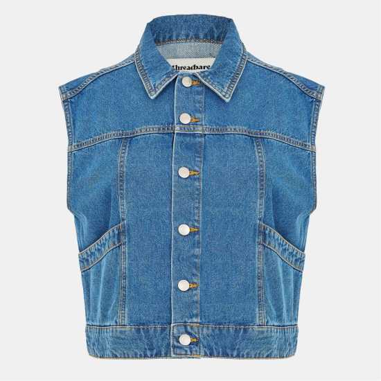 Threadbare Lucky Dnm Jkt Ld99 Mid Wash Threadbare Lucky Dnm Jkt Ld99 Mid Wash