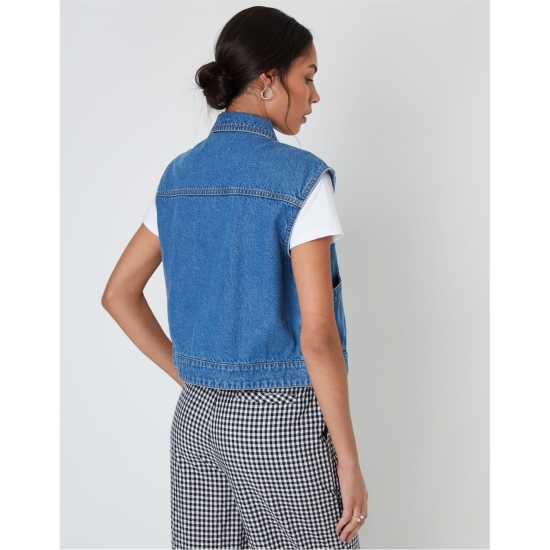 Threadbare Lucky Denim Structured Fit Jacket Средно перо Threadbare Lucky Denim Structured Fit Jacket Средно перо