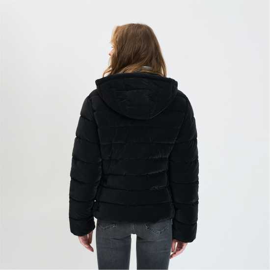 Ватирано Яке Women Velvet Feel Padded Jacket Black Xs-Xl Ватирано Яке Women Velvet Feel Padded Jacket Black Xs-Xl