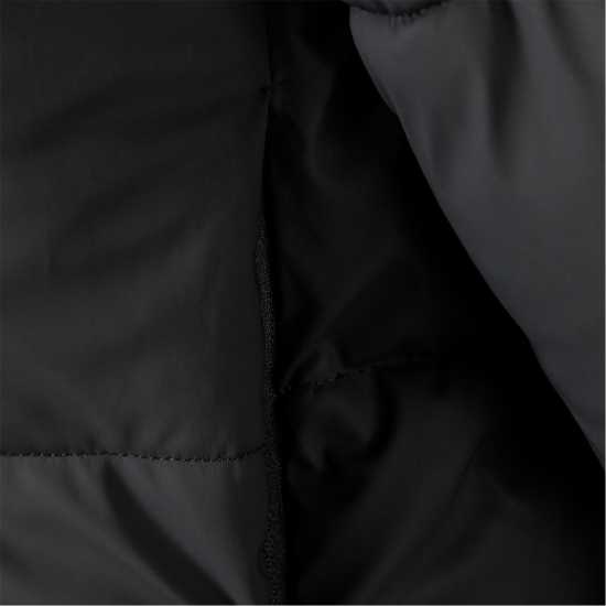 Ватирано Яке Women Short Water Repellent Quilted Jacket With Hood And High Collar Black Ватирано Яке Women Short Water Repellent Quilted Jacket With Hood And High Collar Black