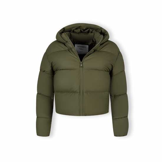 Ватирано Яке Women Short Water Repellent Quilted Jacket With Hood Khaki Ватирано Яке Women Short Water Repellent Quilted Jacket With Hood Khaki