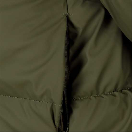 Ватирано Яке Women Short Water Repellent Quilted Jacket With Hood Khaki Ватирано Яке Women Short Water Repellent Quilted Jacket With Hood Khaki