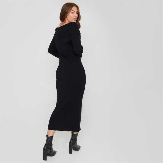 Be You Bardot Knitted Jumper Dress ЧЕРЕН Be You Bardot Knitted Jumper Dress ЧЕРЕН