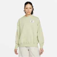 Nike Air Jordan Jordan Essential Fleece Crew Sweater Womens Olive Дамски суичъри и блузи с качулки