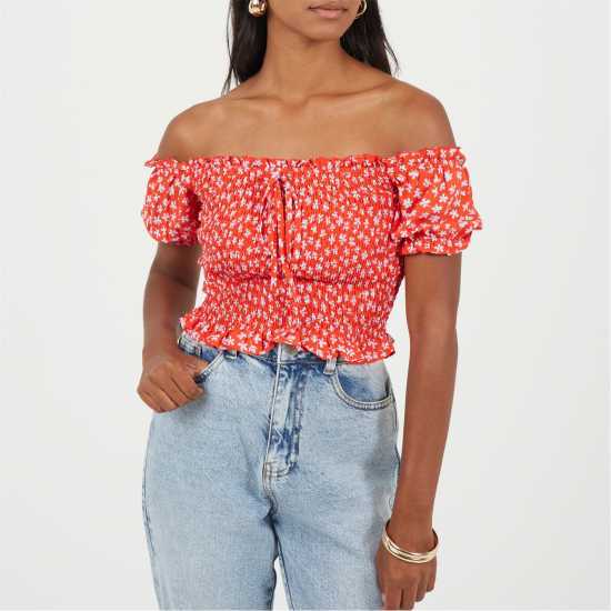 Brave Soul Дамски Топ Bardot Top Ld99 Brave Soul Дамски Топ Bardot Top Ld99