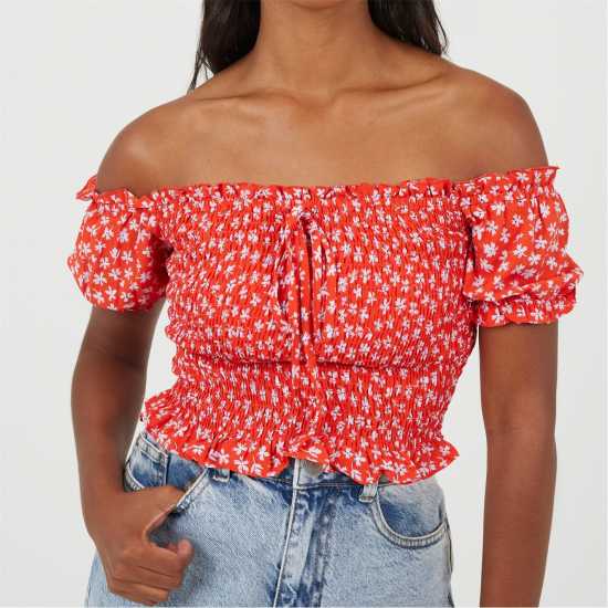 Brave Soul Дамски Топ Bardot Top Ld99 Brave Soul Дамски Топ Bardot Top Ld99