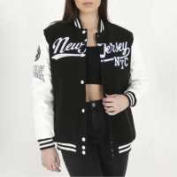 Brave Soul Университетско Яке Bs Womens Oversized Varsity Jacket With Arm Badge Details Brave Soul Университетско Яке Bs Womens Oversized Varsity Jacket With Arm Badge Details