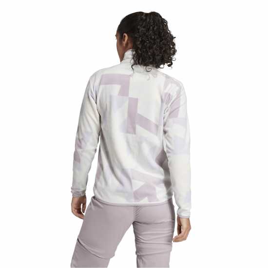 Adidas Women's Mt All Over Print Zip Fleece  