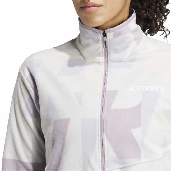 Adidas Women's Mt All Over Print Zip Fleece  
