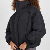 Brave Soul Ватирано Яке Diamond Quilted Short Padded Jacket With Funnel Neck Brave Soul Ватирано Яке Diamond Quilted Short Padded Jacket With Funnel Neck