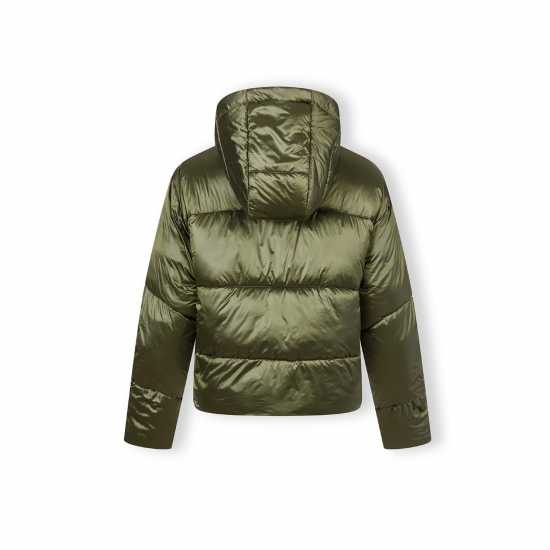 Women Jacket Padded Hooded Olive  