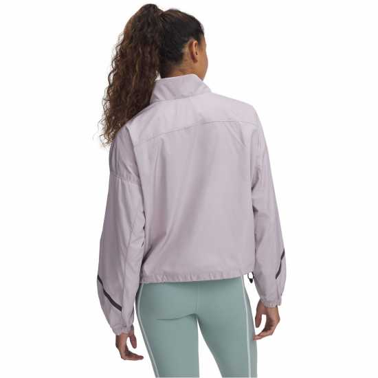 Under Armour Women's Woven Sheen Performance Training Jacket Gray 