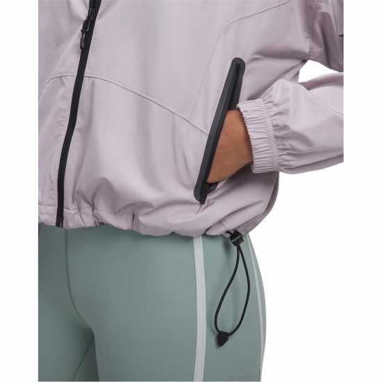 Under Armour Women's Woven Sheen Performance Training Jacket Gray 