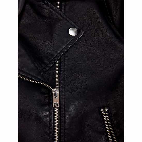 Дамско Яке Faux Leather Biker Jacket Ladies Дамско Яке Faux Leather Biker Jacket Ladies