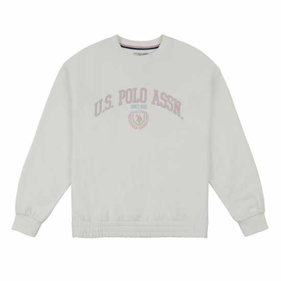 Us Polo Assn Logo Sweatshirt Star White Дамски суичъри и блузи с качулки