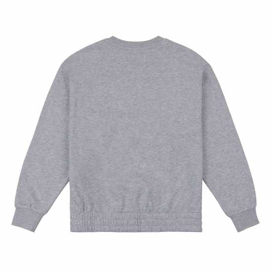 Us Polo Assn Logo Sweatshirt Pearl Grey Marl Дамски суичъри и блузи с качулки