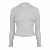 Jack Wills Rib Turtleneck Top Винтажно бяло Дамски пуловери и жилетки