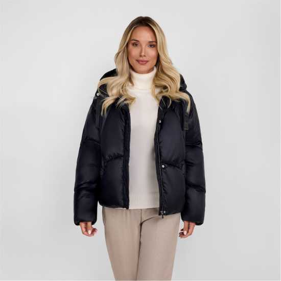 Яке С Качулка Minoti Womens Short Insulated Hooded Jacket Black Яке С Качулка Minoti Womens Short Insulated Hooded Jacket Black