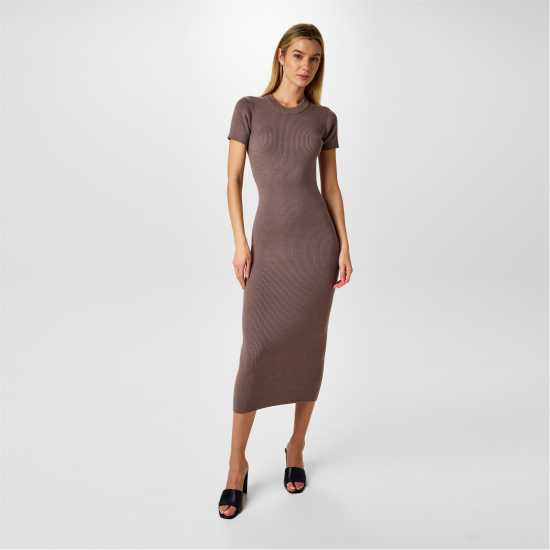 Jack Wills Travel Rib Midi Knitted Jumper Dress  