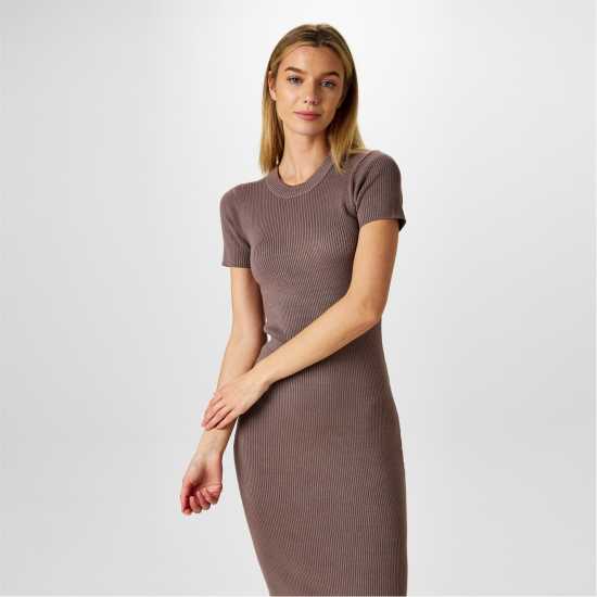 Jack Wills Travel Rib Midi Knitted Jumper Dress  