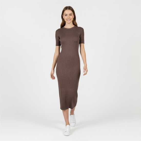 Jack Wills Women's Travel Rib Midi Knitted Jumper Dress  