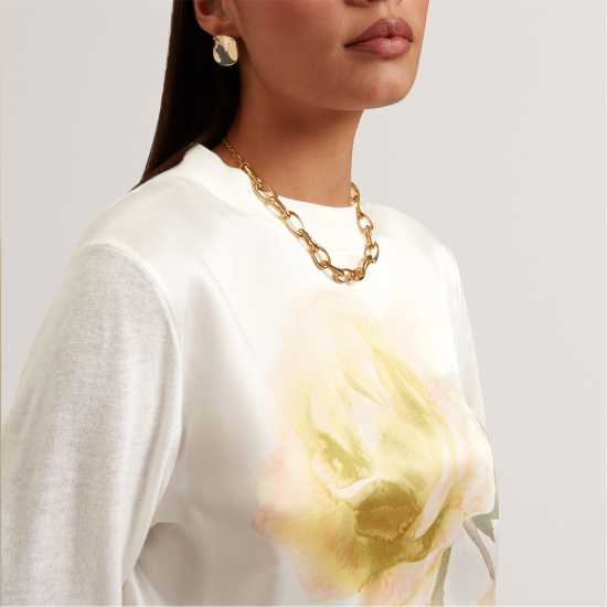Ted Baker Women's Long Sleeve Printed Crew Sweatshirt  