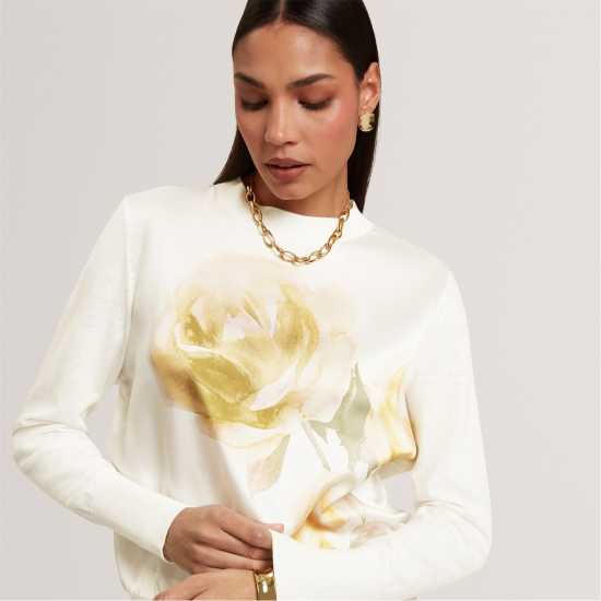 Ted Baker Women's Long Sleeve Printed Crew Sweatshirt  